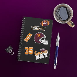 Pegatina Fanático deportivo americano Personalizado complet