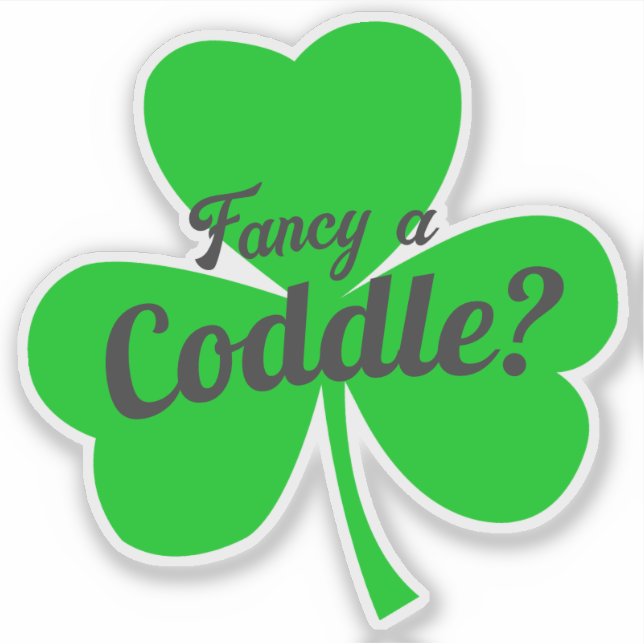 Pegatina Fancy A Coddle Irish Food Chiste (Anverso)