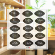 Fancy Chalkboard Oval Pantry Labs