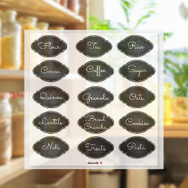 Pegatina Fancy Chalkboard Oval Pantry Labs