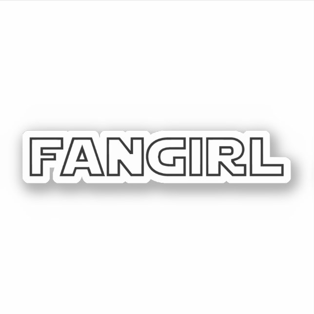 PEGATINA FANGIRL (Anverso)