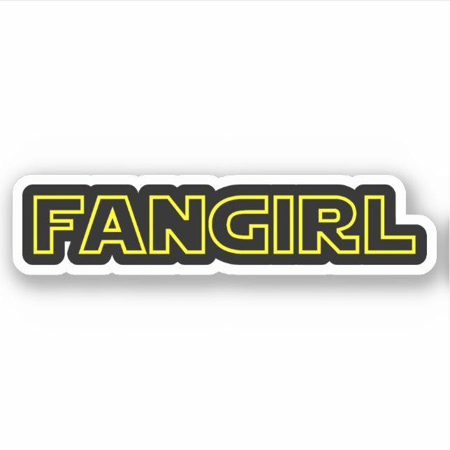 PEGATINA FANGIRL (Anverso)