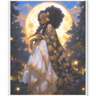 Pegatina Fantasía: arte afroamericano