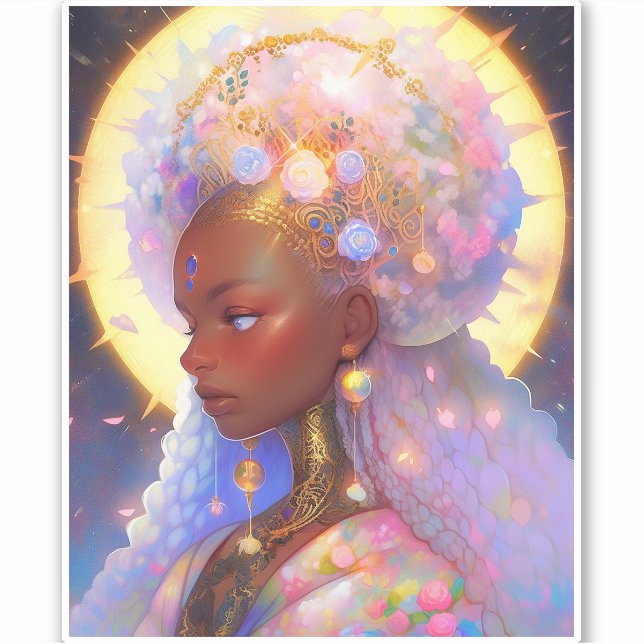 Pegatina Fantasía: arte afroamericano (Anverso)