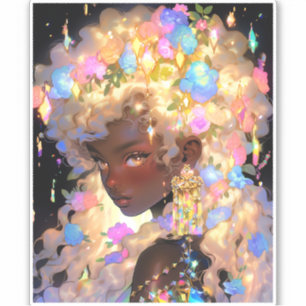 Pegatina Fantasía: arte afroamericano