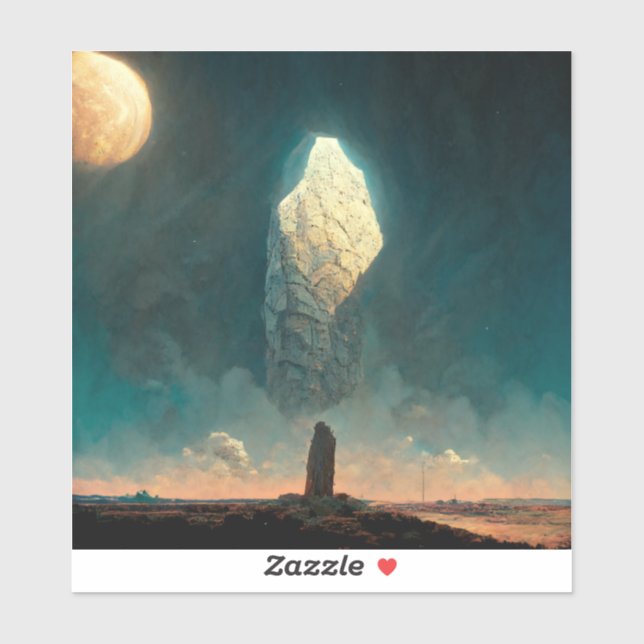 Pegatina Fantasía de Ciencia Ficción Monolith 3 (Hoja)