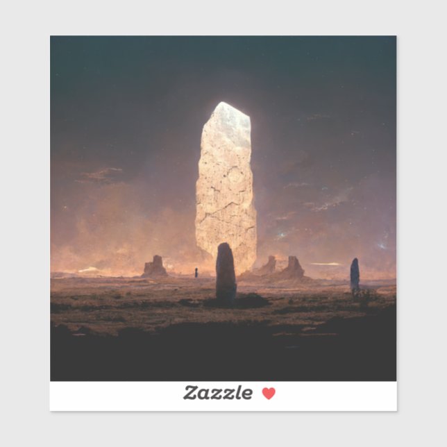 Pegatina Fantasía de Ciencia Ficción Monolith 4 (Hoja)