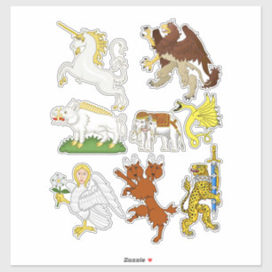 Pegatina Fantasías personalizados Bestias y criaturas Arte