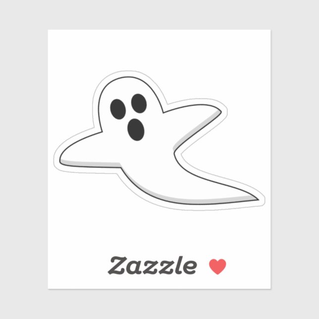 Pegatina Fantasma Adorable (Hoja)