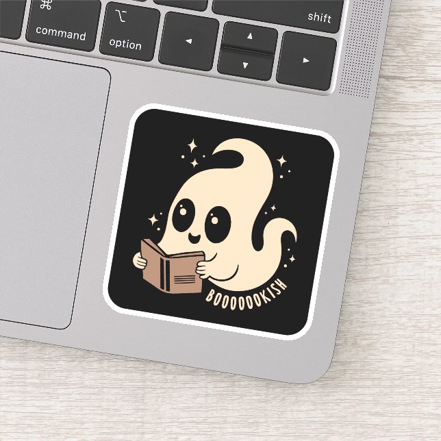 Pegatina Fantasma de biblioteca (Detalle)