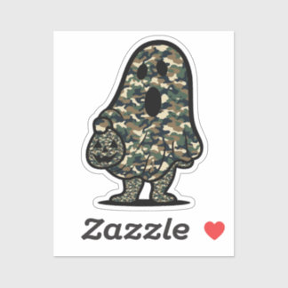Pegatina Fantasma de camuflaje verde y marrón