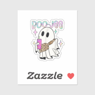 Pegatina Fantasma de Halloween Divertido Boo Jee