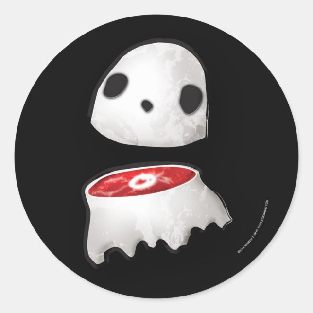 Pegatina fantasma de la carne (Anverso)