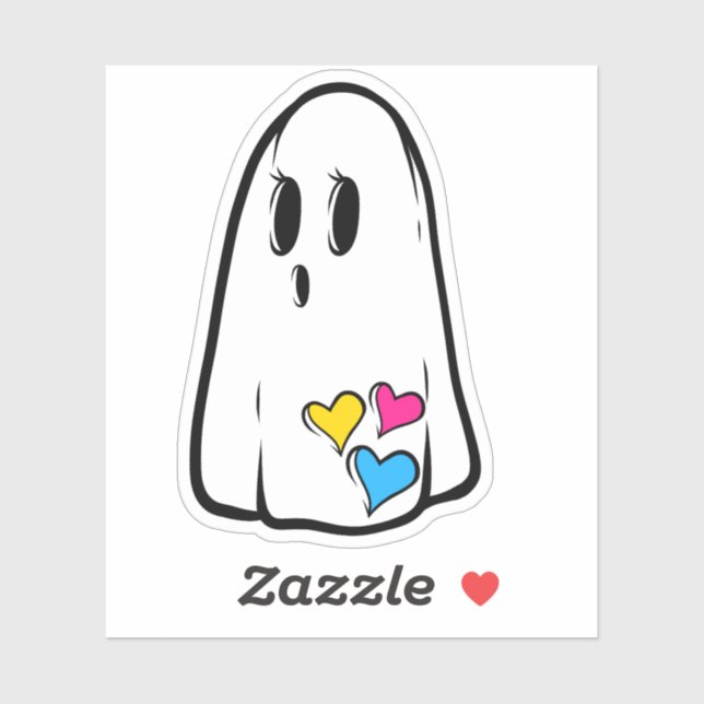 Pegatina Fantasma del Orgullo Pan (Hoja)