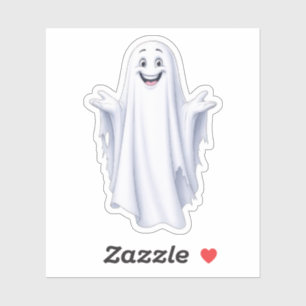 Pegatina Fantasma Feliz Gracioso