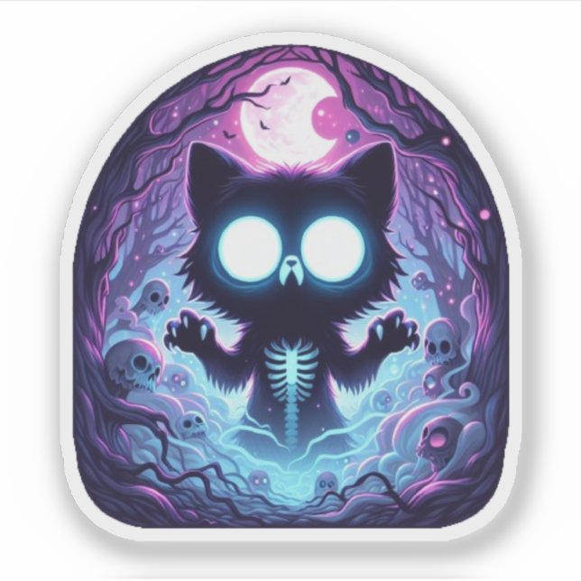 Pegatina Fantasma lunar (Anverso)