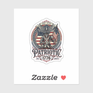 Pegatina Fantasma Patriótico Patriota Horror Monstruo Patri