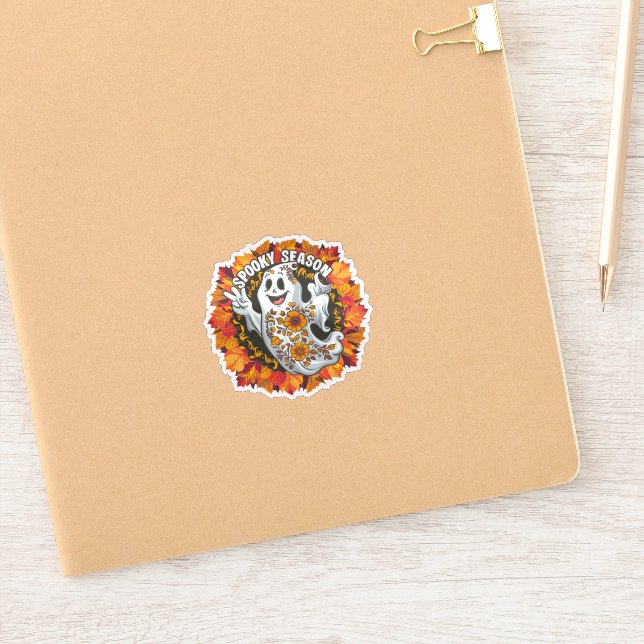 Pegatina Fantasma Personalizado suave pero espeluznante (Cuaderno)