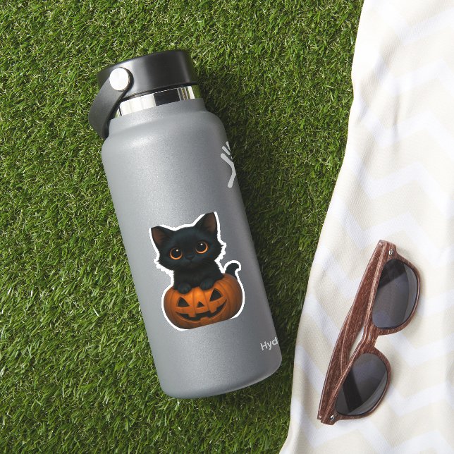 Pegatina Fantasma retro de Halloween y camiseta sobredimens (HydroFlask Insitu)