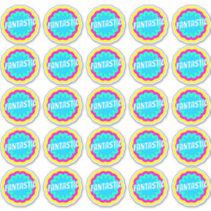 Pegatina Fantástico divertido, burlón, profesores recompens