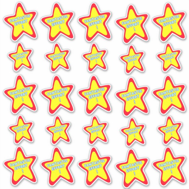 Pegatina Fantástico esfuerzo divertido recompensa a profeso (Anverso)