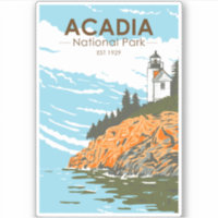 Faro del puerto del bar del parque nacional Acadia