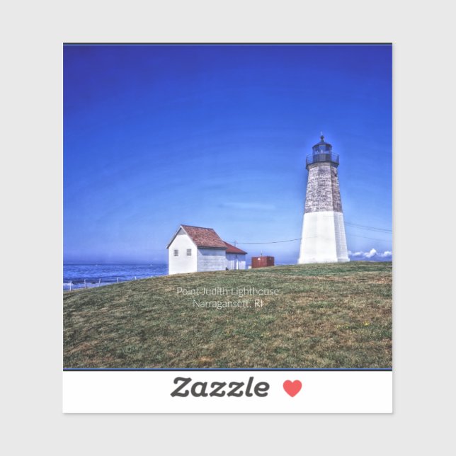 Pegatina Faro Point Judith, RI (Hoja)