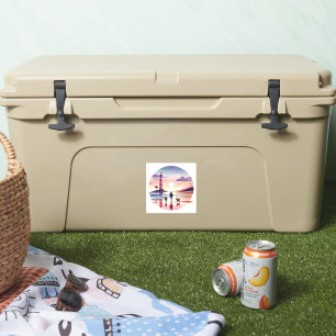 Pegatina Faro Sunset Walk La Escena Costera