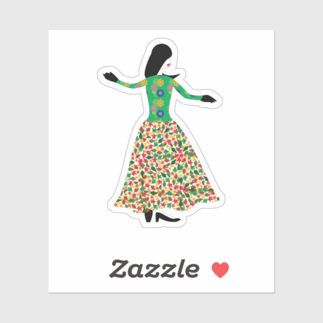 Pegatina Fashion Model 01 (Hoja)