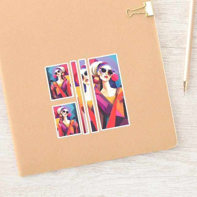 Pegatina Fashionista 4 scrapeo (Cuaderno)