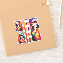 Pegatina Fashionista 6 scrapeo