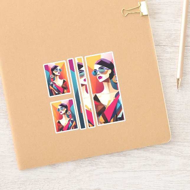 Pegatina Fashionista 7 scrapeo (Cuaderno)