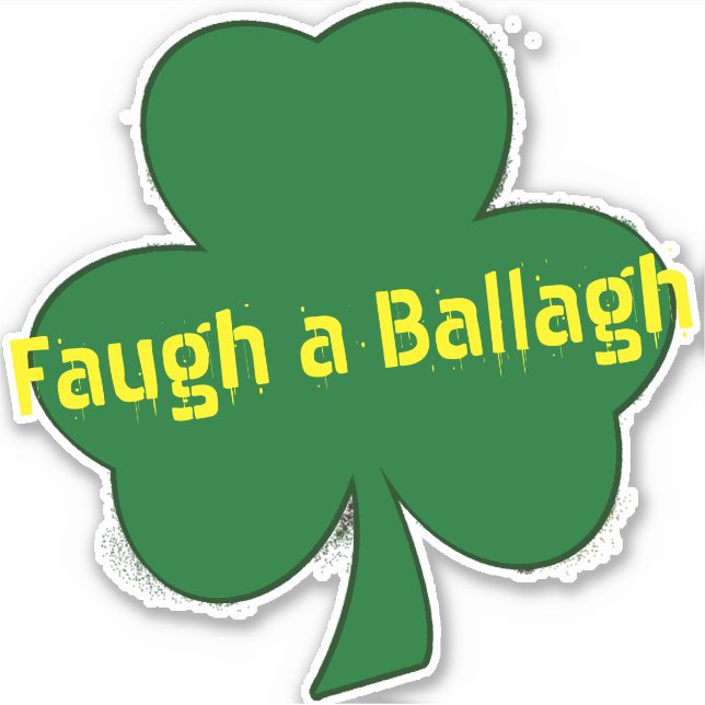 Pegatina Faugh a Ballagh (Anverso)