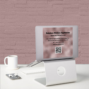 Pegatina Faux Dark Pink Metallic