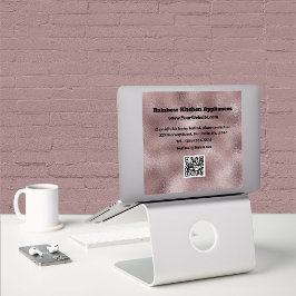 Pegatina Faux Dark Pink Metallic