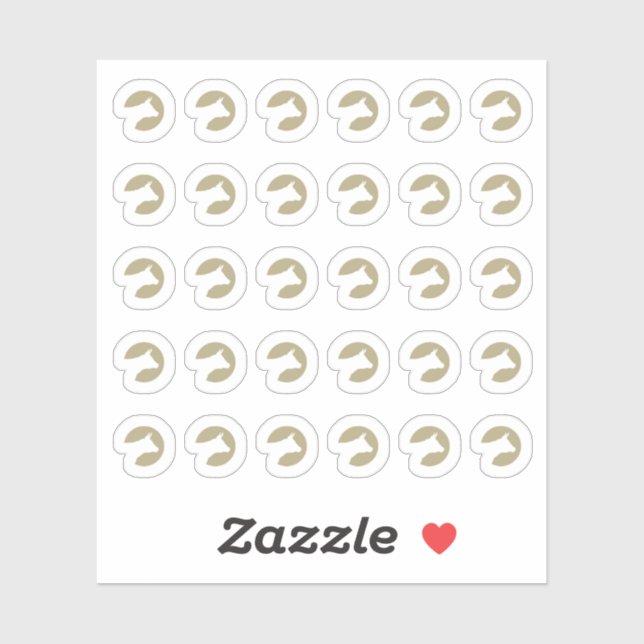 Pegatina Faux Gold Beef Wedding Place Cards Meal Choice  (Hoja)