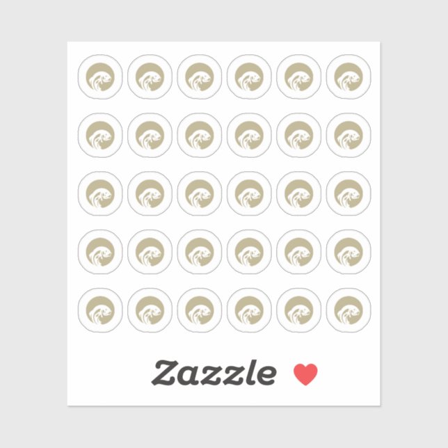 Pegatina Faux Gold Fish Wedding Place Cards Meal Choice (Hoja)