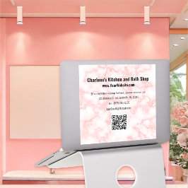 Pegatina Faux Pink Marble