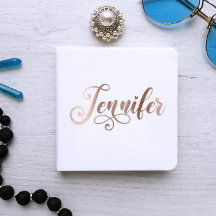 Faux Rosa Dorado Ombre Foil Decorativo Jennifer