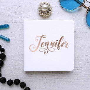 Pegatina Faux Rosa Dorado Ombre Foil Decorativo Jennifer
