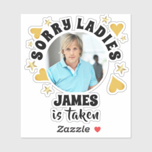 Pegatina Favor de despedida de soltera personalizado con fo