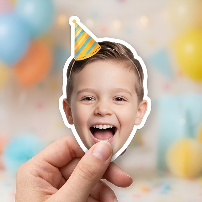 Pegatina Favor de Fiesta de Foto Personalizada (Subido por el creador)