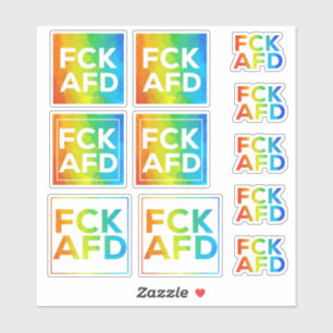 Pegatina FCK AFD Stickersheet Regenbogen