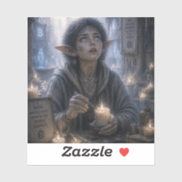 Pegatina Fe / Creador de velas / Santuario subterráneo