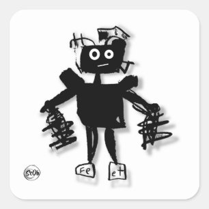 Pegatina Fe Et Robot