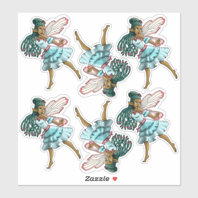 Pegatina Fe negra aguda (Hoja)