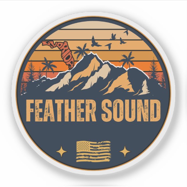 Pegatina Feather Sound, Florida  (Anverso)