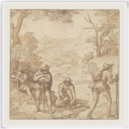 Pegatina Federico Zuccaro - La alucinación de Taddeo