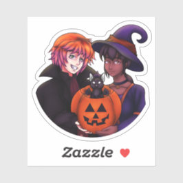 Pegatina Felices disfraces de Halloween