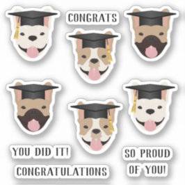 Pegatina Felicitaciones a los Bulldoges franceses